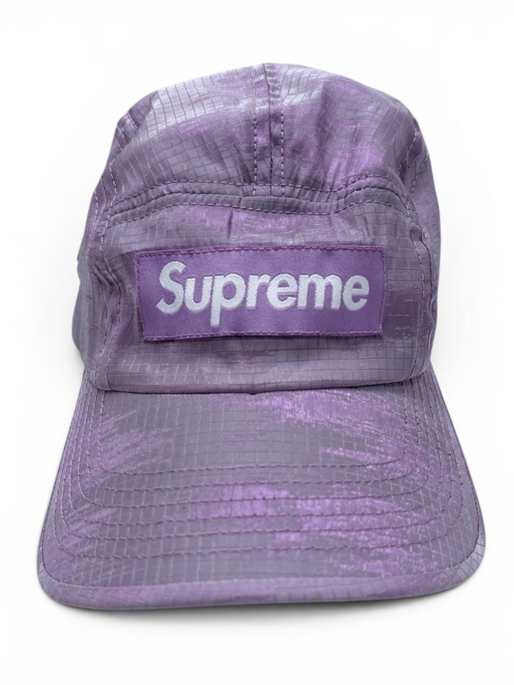 Supreme Purple Broken Camo Camp Cap